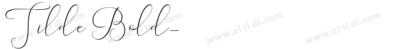 Tilde Bold字体转换